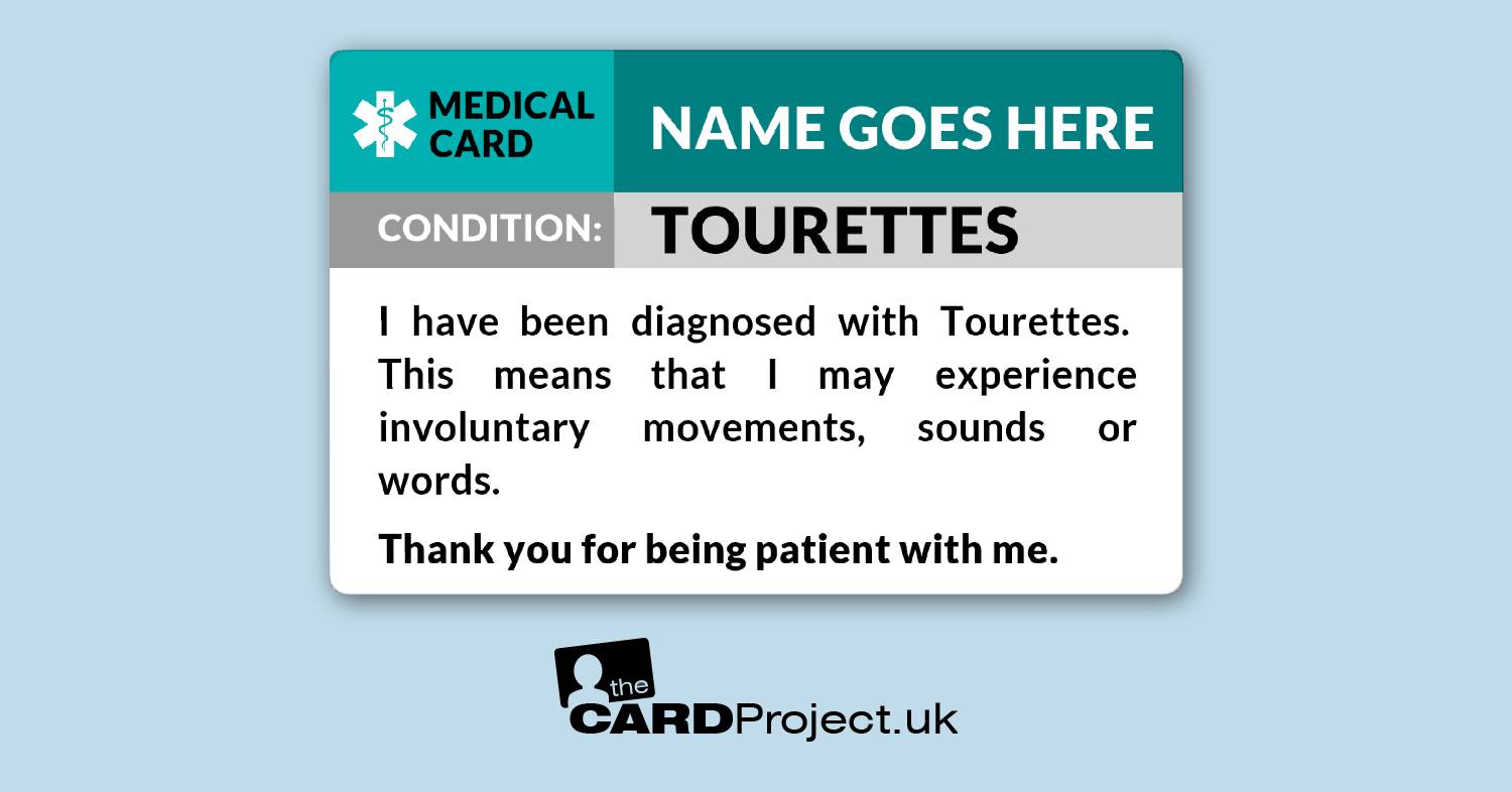 Tourettes Awareness Card (FRONT)